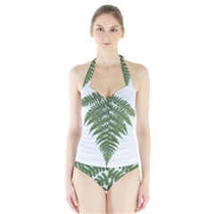 Boating Nature Green Autumn Halter Swimsuit by BangZart