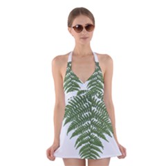 Boating Nature Green Autumn Halter Dress Swimsuit  by BangZart