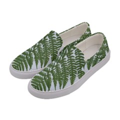 Boating Nature Green Autumn Women s Canvas Slip Ons by BangZart