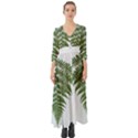 Boating Nature Green Autumn Button Up Boho Maxi Dress View1