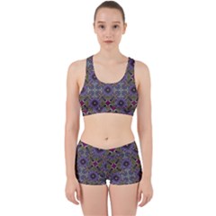 Vintage Abstract Unique Original Work It Out Sports Bra Set by BangZart