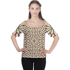 Kaleidoscope Online Triangle Cutout Shoulder Tee