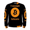 I accept bitcoin Men s Sweatshirt View1