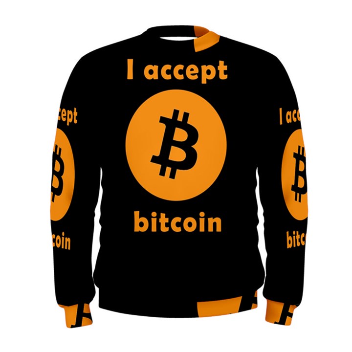 I accept bitcoin Men s Sweatshirt