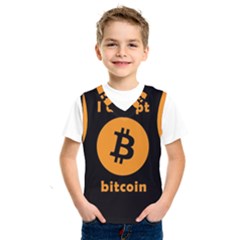 I Accept Bitcoin Kids  Sportswear by Valentinaart