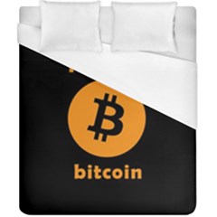 I Accept Bitcoin Duvet Cover (california King Size) by Valentinaart