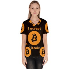 I Accept Bitcoin Scrub Top