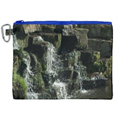 Water Waterfall Nature Splash Flow Canvas Cosmetic Bag (xxl)