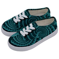 Fractals Form Pattern Abstract Kids  Classic Low Top Sneakers