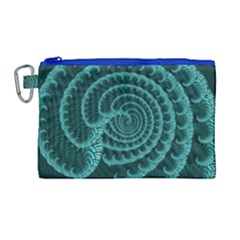 Fractals Form Pattern Abstract Canvas Cosmetic Bag (large)