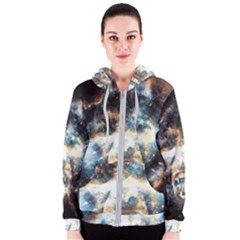 Universe Vampire Star Outer Space Women s Zipper Hoodie by BangZart