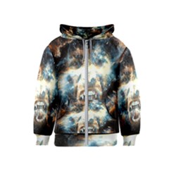 Universe Vampire Star Outer Space Kids  Zipper Hoodie by BangZart