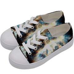 Universe Vampire Star Outer Space Kids  Low Top Canvas Sneakers