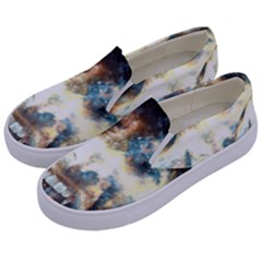 Universe Vampire Star Outer Space Kids  Canvas Slip Ons