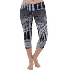 Architecture Parliament Landmark Capri Yoga Leggings by BangZart