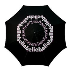 Verified Belieber Golf Umbrellas by Valentinaart