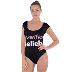 Verified Belieber Short Sleeve Leotard  by Valentinaart