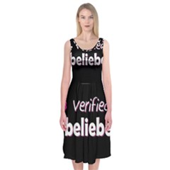 Verified Belieber Midi Sleeveless Dress by Valentinaart