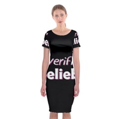 Verified Belieber Classic Short Sleeve Midi Dress by Valentinaart