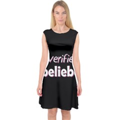 Verified Belieber Capsleeve Midi Dress by Valentinaart