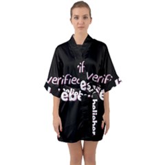 Verified Belieber Quarter Sleeve Kimono Robe