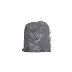 Wolf Forest Animals Drawstring Pouches (xs)  by BangZart