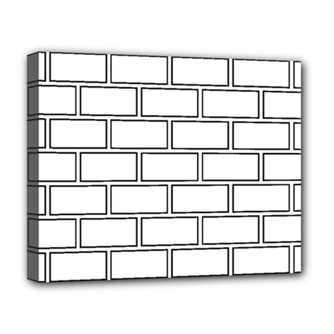 Wall Pattern Rectangle Brick Deluxe Canvas 20  x 16  