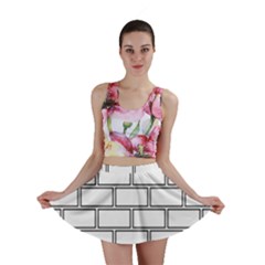 Wall Pattern Rectangle Brick Mini Skirt by BangZart