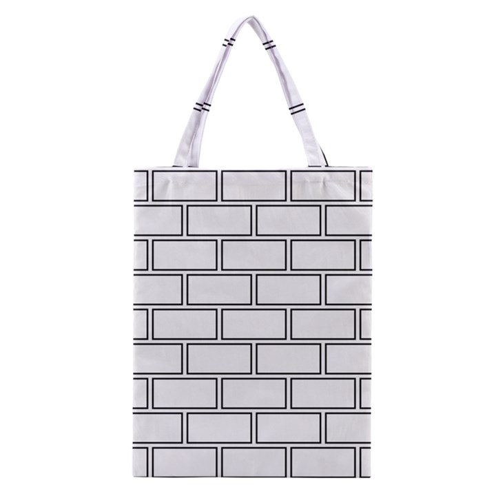 Wall Pattern Rectangle Brick Classic Tote Bag