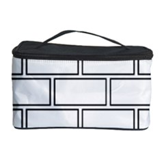 Wall Pattern Rectangle Brick Cosmetic Storage Case