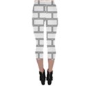 Wall Pattern Rectangle Brick Capri Leggings  View2