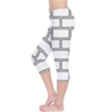 Wall Pattern Rectangle Brick Capri Leggings  View3