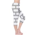 Wall Pattern Rectangle Brick Capri Leggings  View4