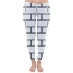 Wall Pattern Rectangle Brick Classic Winter Leggings