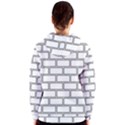 Wall Pattern Rectangle Brick Women s Zipper Hoodie View2