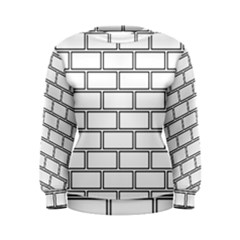 Wall Pattern Rectangle Brick Women s Sweatshirt