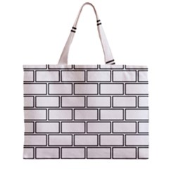 Wall Pattern Rectangle Brick Zipper Mini Tote Bag