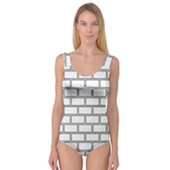 Wall Pattern Rectangle Brick Princess Tank Leotard 