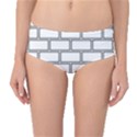 Wall Pattern Rectangle Brick Mid-Waist Bikini Bottoms View1