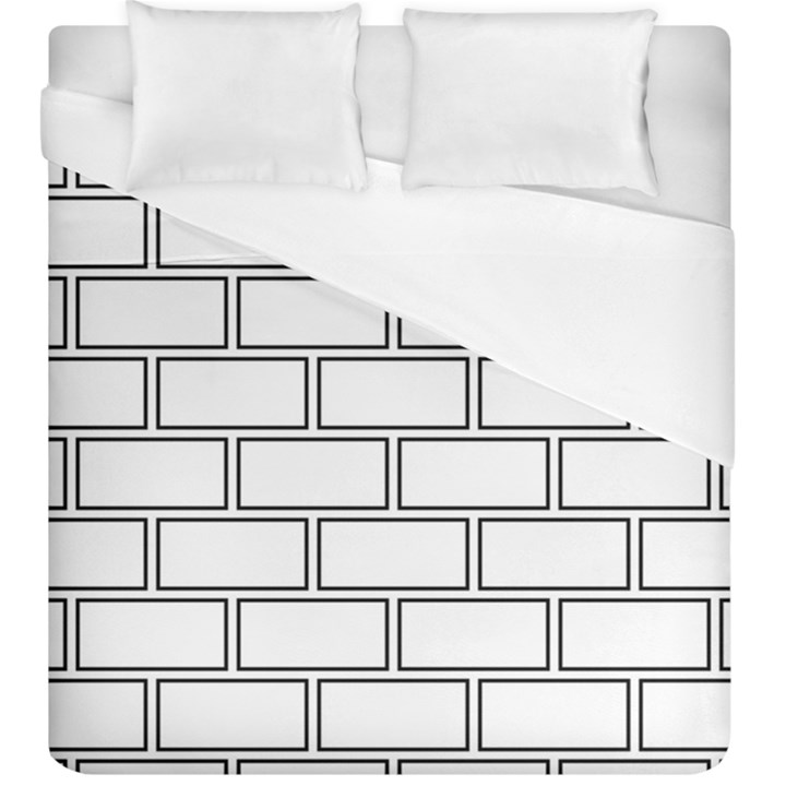 Wall Pattern Rectangle Brick Duvet Cover (King Size)