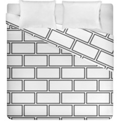 Wall Pattern Rectangle Brick Duvet Cover Double Side (king Size) by BangZart