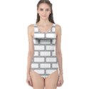 Wall Pattern Rectangle Brick One Piece Swimsuit View1