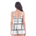 Wall Pattern Rectangle Brick Skater Dress Swimsuit View2