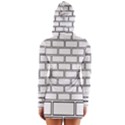 Wall Pattern Rectangle Brick Long Sleeve Hooded T-shirt View2