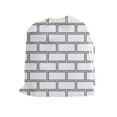 Wall Pattern Rectangle Brick Drawstring Pouches (Extra Large)