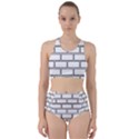 Wall Pattern Rectangle Brick Racer Back Bikini Set View1