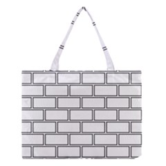 Wall Pattern Rectangle Brick Medium Tote Bag