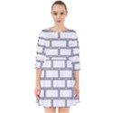 Wall Pattern Rectangle Brick Smock Dress View1