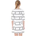 Wall Pattern Rectangle Brick Pocket Dress View2