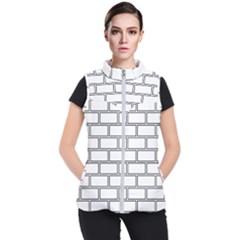 Wall Pattern Rectangle Brick Women s Puffer Vest